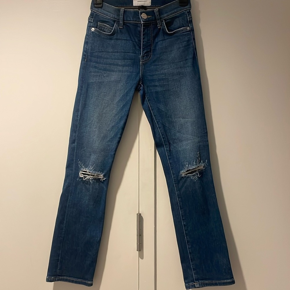 Current/Elliott mid-rise straight cut jeans